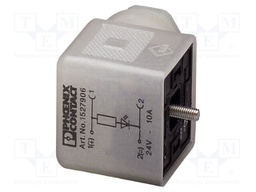 Connector: valve connector; plug; form A; 18mm; female; PIN: 3; 24V