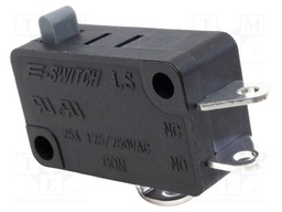 Microswitch SNAP ACTION; 25A/250VAC; without lever; SPDT; Pos: 2
