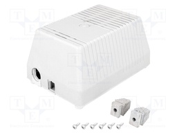 Enclosure: for power supplies; vented; X: 95mm; Y: 137mm; Z: 69mm