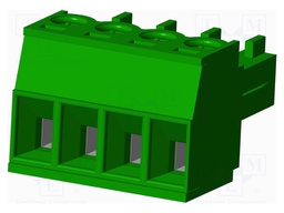 Connector: pluggable terminal block; plug; female; straight; 10A