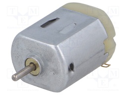 Motor: DC; without gearbox; 1÷9VDC; Shaft: smooth