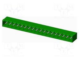 Connector: pluggable terminal block; socket; male; angled 90°