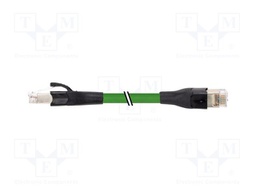 Patch cord; RJ45 plug,both sides; 6; stranded; Cu; PUR; green; 45m