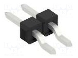 Connector: pin strips; pin header; male; PIN: 2; 2.54mm; SMT; 1x2