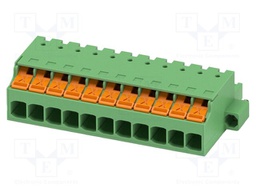 PCB connector, nominal cross section: 2.5 mm2, color: green,
