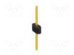 Connector: pin strips; pin header; male; PIN: 1; 1.27mm; THT; 1x1