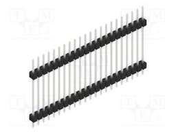 Connector: pin strips; pin header; male; PIN: 22; 2.54mm; THT; 1x22