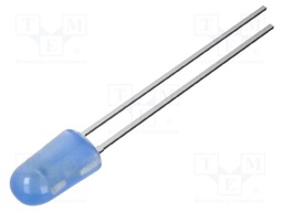 LED; blue; oval; 3.9x3.1mm; 1560mcd; Front: convex; 2.9VDC; 20mA