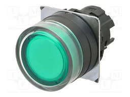 Switch: push-button; 22mm; Stabl.pos: 2; flat; Pos: 2