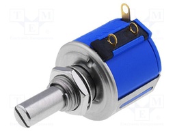 Potentiometer: shaft; multiturn; 20kΩ; 2W; ±10%; 6.35mm; linear