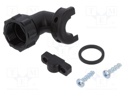 Cable hood and fastener; CPC; Case: size 11; 8.3mm; angled 90°