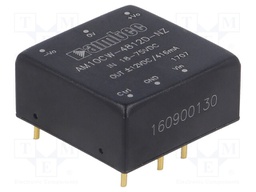 Converter: DC/DC; 10W; Uin: 18÷75V; Uout: 12VDC; Uout2: -12VDC; 1"x1"