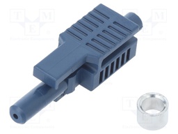 Connector: fiber optic; plug; HFBR-4513,simplex; for cable
