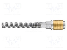 Quick connection coupling; brass; Øint: 6mm; Øout: 8mm