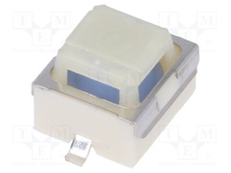 Microswitch TACT; SPST; Pos: 2; 0.05A/12VDC; SMT; 2.9N; 5mm; square