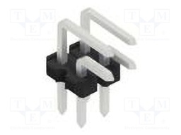 Connector: pin strips; pin header; male; PIN: 4; 2.54mm; THT; 2x2