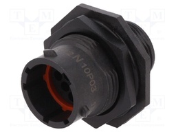 Connector: circular; Series: eco|mate Aquarius; socket; male; 250V
