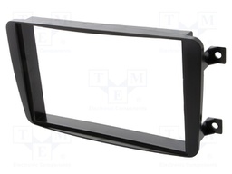 Radio mounting frame; Mercedes; 2 DIN; black