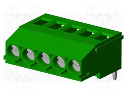 Connector: PCB terminal block; terminal; Plating: tinned; on PCBs