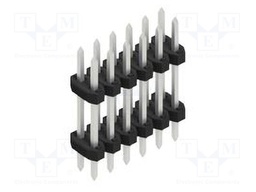 Connector: pin strips; pin header; male; PIN: 12; 2mm; THT; 2x6; 100V