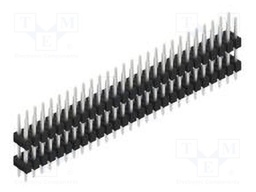 Connector: pin strips; pin header; male; PIN: 54; 2.54mm; THT; 2x27