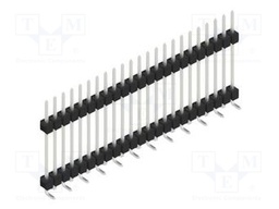 Connector: pin strips; pin header; male; PIN: 23; 2.54mm; SMT; 1x23