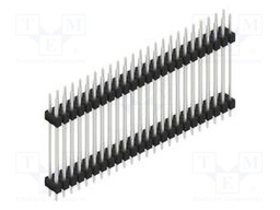 Connector: pin strips; pin header; male; PIN: 48; 2.54mm; THT; 2x24