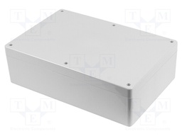 Enclosure: multipurpose; X: 200mm; Y: 300mm; Z: 90mm; 1554; ABS; grey