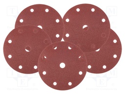Sanding plate; Granularity: 40; Mounting: bur; with holes; Ø150mm