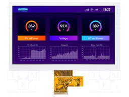 Display: TFT; 7"; 1024x600; Illumin: LED; Dim: 169.9x103.4x5.6mm