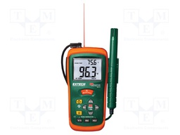 Meter: thermo-hygrometer; -50÷500°C; Accur: ±2°C; Opt.resol: 8: 1