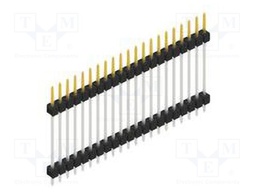 Connector: pin strips; pin header; male; PIN: 21; 2.54mm; THT; 1x21