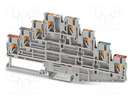 Splice terminal: rail; PT; 18A; 500V; push-in; PA; 0.14÷4mm2; ways: 4