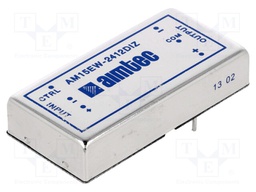 Converter: DC/DC; 15W; Uin: 9÷36V; Uout: 12VDC; Uout2: -12VDC; 2"x1"