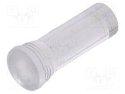 Fiber for LED; Ø5.2mm; L: 13.3mm; round; Front: convex; straight