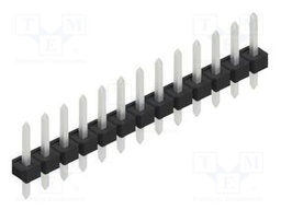 Connector: pin strips; pin header; male; PIN: 13; 2.54mm; THT; 1x13