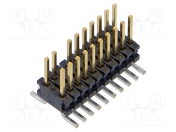 Connector: PCB to PCB; male; PIN: 20; 1.27mm; SMT; socket; vertical