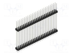 Connector: pin strips; pin header; male; PIN: 50; 2.54mm; THT; 2x25