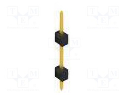 Connector: pin strips; pin header; male; PIN: 1; 2.54mm; THT; 1x1