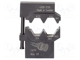 Crimping jaws; coaxial connectors