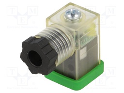 Connector: valve connector; plug; form C; 8mm; female; PIN: 3; 4÷6mm