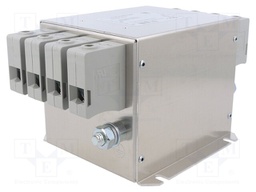 Power Line Filter, Chassis, General Purpose, 520 VAC, 64 A, Three Phase, 1 Stage, Chassis Mount