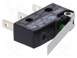Microswitch SNAP ACTION; with lever; SPDT; 0.1A/250VAC; ON-(ON)