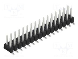 Connector: pin strips; pin header; male; PIN: 32; 2.54mm; SMT; 2x16
