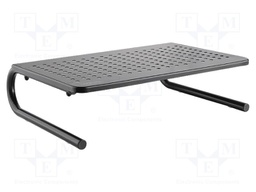 Monitor stand; 20kg; Mat: aluminium,plastic,stainless steel