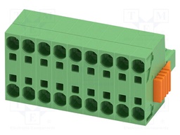 PCB connector, nominal cross section: 6 mm?, color: green, n