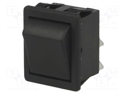 ROCKER; DPST; Pos: 2; OFF-ON; 16A/250VAC; black; none; Body: black