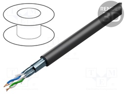 Wire; BiT 500 2(ST) BLACK FR; 12x2x0.75mm2; PVC; black; 300V,500V