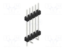 Connector: pin strips; pin header; male; PIN: 5; 2.54mm; SMT; 1x5