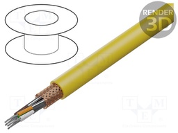 Wire; S/FTP,ETHERLINE® HEAT; 6a; stranded; Cu; 4x2x24AWG; PUR